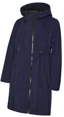 MAMALICIOUS Mlshella 3in1tikka Softshell Jacket Noos, Chaqueta Premama Mujer, Azul (Navy Blazer Navy Blazer), 38 (Talla del Fabricante: Small)