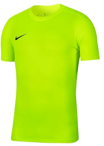 NIKE Unisex Kids Park VII Jersey Short Sleeve Sweatshirt, Volt/Black, L EU
