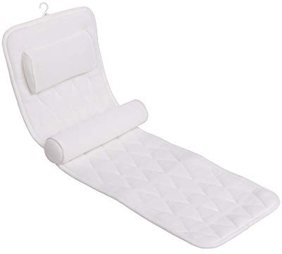 COMBATH Badewanneneinlage Mit Kissen, Ganzkörper Badematte Kissenmatte mit 3D-Air-Mesh-Technologie 11 Saugnäpfen für Badewanne Badewannenkissen