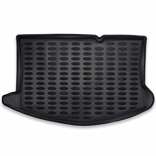 Elmasline 3D Kofferraumwanne für Ford Fiesta VI Schrägheck 2008-2016 | Antirutsch mit hohen Rand