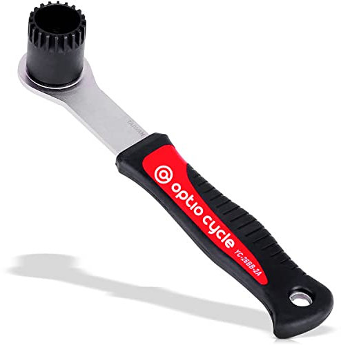 Optio Cycle Fahrrad Innenlagerschlüssel Werkzeug Innenlager Schlüssel Entferner Werkzeug für Shimano Tretlager/Kurbelabzieher Fahrrad, Tretlager Werkzeug