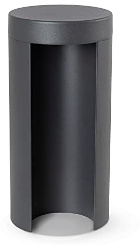 Paco Home Lámpara Exterior Decoración Jardín Camino Bolardo Caseta Lámpara De Pie E27 IP54, Farbe_MuVa:Tipo 2 - LED, Luminarias forma__Tamaño:25cm