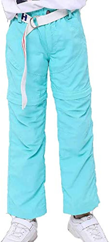 Echinodon Kinder Zip Off Hose 2-in-1 Hose Jungen Mädchen Sommerhose Outdoorhose Schnelltrockend Wanderhose Trekkinghose Blau 140