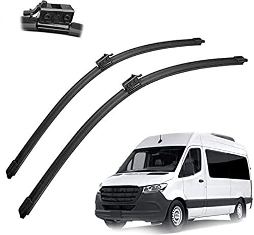 2 Pcs/set Coche Ventana delantera Limpiaparabrisas Escobillas Cepillos Cortador Accesorios 26 +24 Limpiaparabrisas Para Mercedes-Benz Para Sprinter 2018 2019 2020 2021