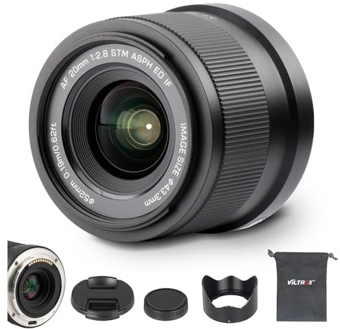 VILTROX 20mm F2.8 Z Monture Objectif Ultra Grand Angle léger à Mise au Point Automatique Plein Format STM pour appareils Photo Nikon à Monture Z Z5 Z50 Z6 Z6II Z7 Z7II ZFC Z30 Z9 Z8 ZF