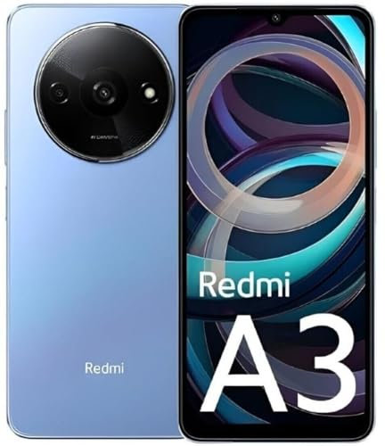 Xiaomi Redmi A3 Smartphone senza contratto, 3 GB di RAM, 64 GB ROM, espandibile 5000 mAh, 90 Hz, AMOLED 6,71, processore Octa Core, blu
