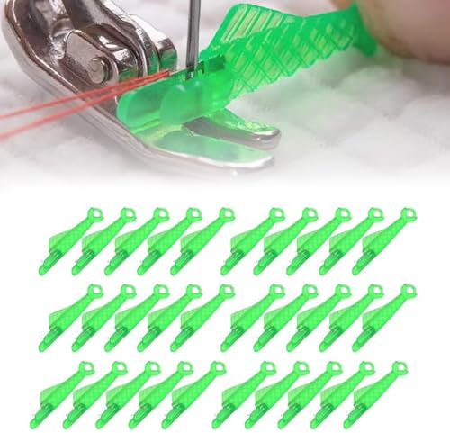 Wekuw Nadeleinfädler, 100 Stück Einfädelhilfes Einfädler für Nähmaschinen, Automatischer Einfädler Nadel Threading Tool für Handnähen, Nähmaschinen Zubehör, für Handnähen und Nähmaschinen