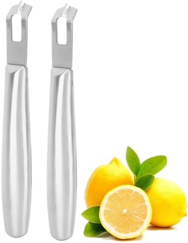 Rallador de C¨ªtricos de Acero Inoxidable, Pelador para Lim¨®n, Naranja, Frutas y Verduras, Herramienta para C¨®cteles y Decoraci¨®n