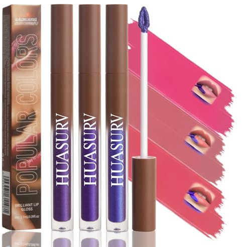 3 Colors Lip Stain Peel Off Set,Lip Tint Easy Peel & Reveal Tattoo Magic Color,Matte Finish Natural Lip Stain Peel Off,Waterproof Long Lasting Highly Pigmented Peel Off Lipstick Lip Gloss Set