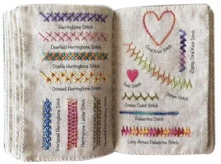 Sybok, entusiaster och nybörjare broderi instruktionsbok, sömnad guide med broderi inspirationer, kreativ broderi stygnbok, familj sömnad lösa blad bok
