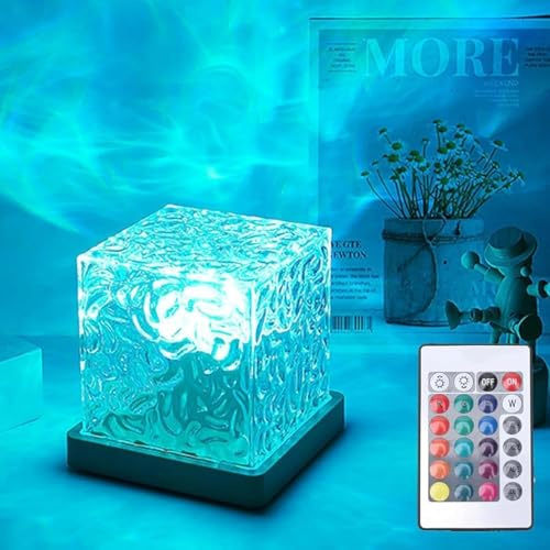 M mimotec - LED Farb-Touch-Lampe | RGB Farbwechsel | Fernbedienung | USB-Kabel | LED-Beleuchtung ideal für dekorative und Tischbeleuchtung Modell LM9212