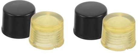 Artibetter 2pairs Hammer Tips Rubber Interchangeable Striking Heads Replacement Tips for Hammer Parts Use Rubber Mallet Work