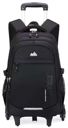 Yumenam Schulrucksack Teenager mit Rollen, Großer Trolley Rucksack für Jungen Herren, Wasserdichter Schultrolley Lässiger Schulranzen, Abnehmbar Trolley Schultaschen für Grund- und Sekundarschüler