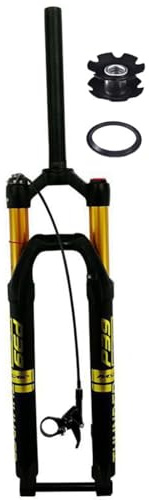 AADDFDD Forcella Ammortizzata MTB 27,5 29 Pollici 28,6 mm Tubo Dritto Forcella Anteriore a Molla per Mountain Bike 15 * 100 mm Perno Passante Escursione 120 mm XC AM DH Bicicletta Freno a