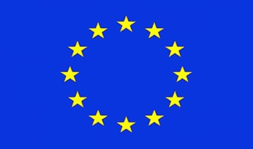 Bandiera dell'Unione Europea resistente e durevole, 1,5 x 0,9 m, con corda e levetta FlagSuperstore
