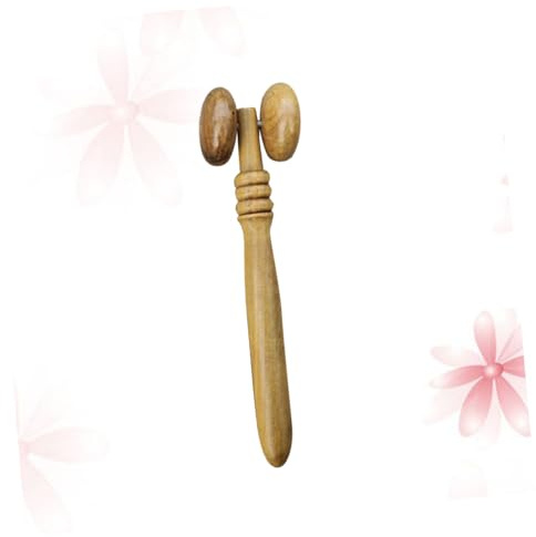 minkissy Holz Gesichtsroller für Augen und Nase Gesichtslifting-tool Beauty-tool für Massage Verbessert Durchblutung Schwellungen Glatte Haut