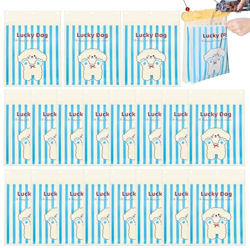 Qkbuza Sac poubelle pour voiture, sac poubelle avec motif chien, pochette étanche pour siège de véhicule, siège arrière, VUS, camping-car, voyage, camping en plein air