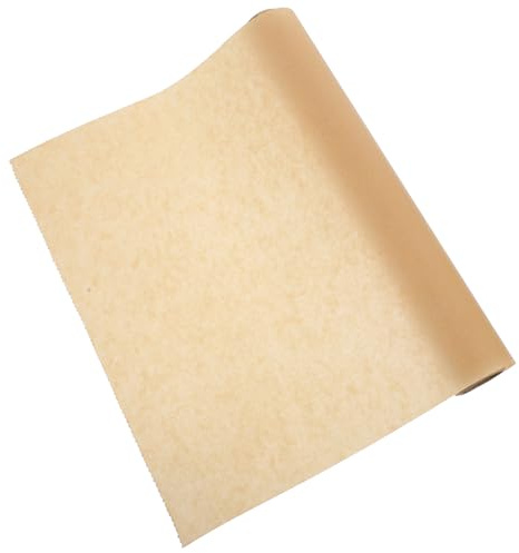 Toyvian Papier Sulfurisé Cuisson 30 CM X 5 M Rouleau en Papier Parchemin Naturel Absorbant Huile pour Four Friteuse Ménage Feuilles de Cuisson Polyvalentes sans Graisse