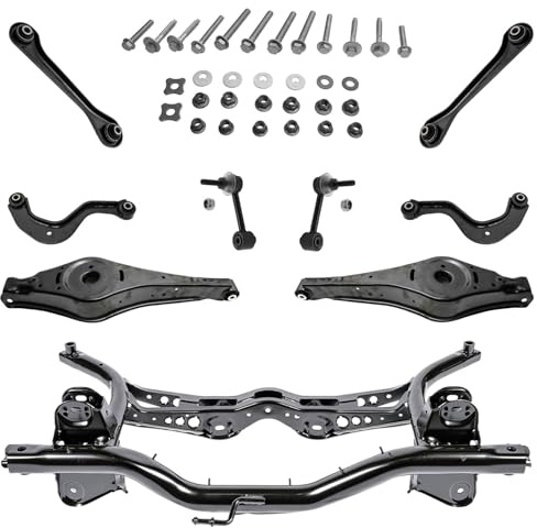 1x Achsträger 1x Querlenker Schraubensatz Hinterachse für Audi Q3 8UB 8UG für VW Tiguan 5N