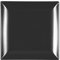 H&H Boston Set 6 Piatti Piani, Stoneware, Nero, Quadrato, 24x24 cm