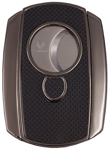 GERMANUS Cortador de Puros, Butterfly, Carbon Negro, Cortapuros, Cutter