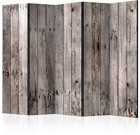 murando - Paravent Décoratif Intérieur Acoustique, Bois, 225x172 cm | 5 Panneaux, Séparateur de Pièce Insonorisant, Isolation Phonique, Pour Maison, Fabrication EU, Mousse Acoustique,