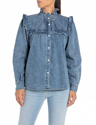 replay jeansblus för kvinnor, 009 medium blå, XL