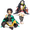 FISAPBXC Demonslayer Figur,2 PCS Demonslayer Anime Figuren PVC Charakter Modell Actionfigur Collectibles Spielzeugpuppe Sammlerstück Dekoration Ornamente Doll Sammlung Desktop,für Anime Fans