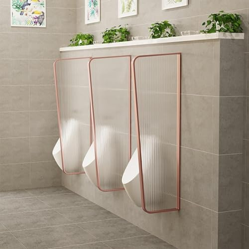 DMMFTERL Cloison de déflecteur d'urinoir cloison de Toilette écran Mural cloison de confidentialité pour urinoir pour Hommes cloison de Toilette cloison de Salle de Bain Cadre en Acier INOX