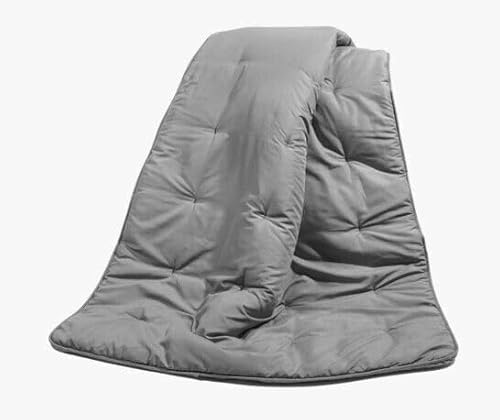 Corredocasa Plaid Imbottito Trapuntato Multiuso Made in Italy- Morbido e Accogliente, Ideale per Soggiorno, Letto e Relax - Coperta Elegante e Decorativa (Grigio Chiaro Scuro, Piccolo 120x160)