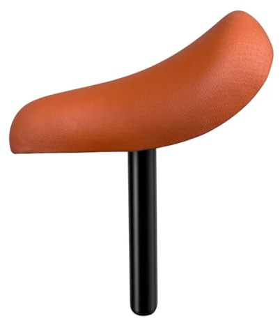 Qianly Kids Bike Saddle Part with Tube Replacement Balance Bike Seat for Riding Outdoor Activities, Brown
