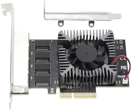 Scheda di Rete Pcie a 4 Porte da 2,5 Gbps Gigabit per Scheda di Rete di Computer Interna Mbps a Quattro Porte per Rtl8125B per Schede di Rete XP