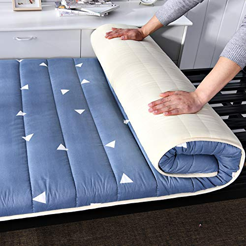 Colchón plegable de espuma viscoelástica de 90 x 190 cm, suave, grueso, de rebote lento, para un sueño cómodo, solución portátil y ahorra espacio