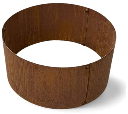 Czaja Pflanzringe 2X Ø 40 cm Edelrost - Hochbeet Rost Pflanzgefäß Pflanzkübel Metallring Kräuterbeet Stahlring Stahl Ring