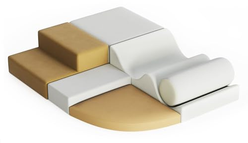 GarveeHome Blocchi da Costruzione in Schiuma per Bambini, 6 Pezzi, mattoncini da Costruzione giganti, in Pelle Sintetica
