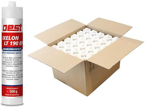 OEST IXELON LT 190 EP – 30 x 500g Hochleistungsschmierfett | Extremdruckfett mit Korrosionsschutz | Wasser- & oxidationsbeständig | Für Fahrzeuge, Baumaschinen & Industrie