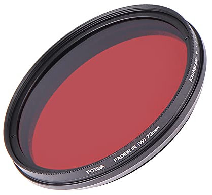 FocusFoto FOTGA 72mm All-in-One Adjustable Infrared IR Pass X-Ray Lens IR Filter, Variable from 530nm to 650nm 680nm 720nm 750nm Optical Glass