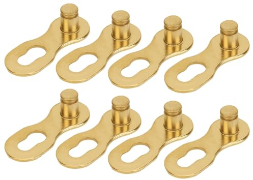 Akozon Health Gear, 4 Paar Stahlfahrrad 12-Gang-Kette Fehlendes Glied 12-Gang-Fahrrad-Verbindungsteile Fahrradzubehör Silber 4 Paar Bickcly-Zubehör
