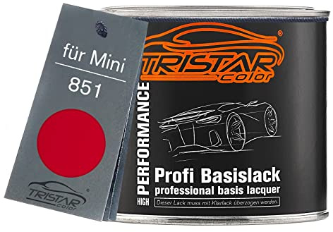 TRISTARcolor Autolack Dose spritzfertig für Mini 851 Chili/Solar Red 2013 Basislack 0,5L