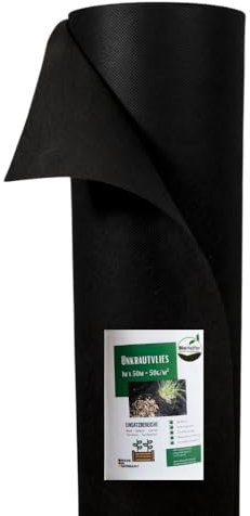 AMF Life Unkrautvlies, Gartenvlies - Anthrazit/Schwarz, 1m x 50m - 150g/m²