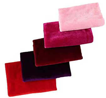 Wambere 5 Stück 25x25cm Stoffpakete Patchwork Stoffe Samt Tuch DIY Handgefertigte Nähen Quilten Stoff Samtgewebe Verschiedene Designs,Patchwork Stoffe Stoffbündel für Patchwork Quilten,Mischfarbe A