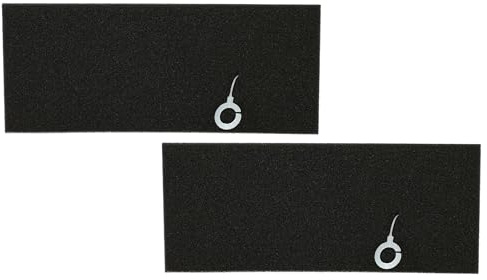 vhbw 2x Filtro de aspiradora compatible con Bosch LOGO BAGLESS 2000 W BSG6208504, 2000 W BSG6208503 - Filtro de espuma negro