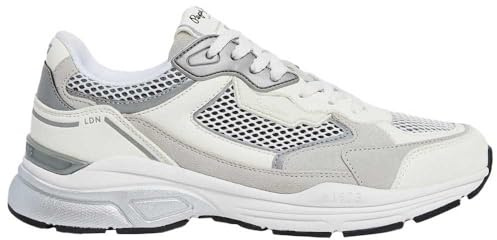 Pepe Jeans Zapatillas de Piel Dave Evolution Blanco