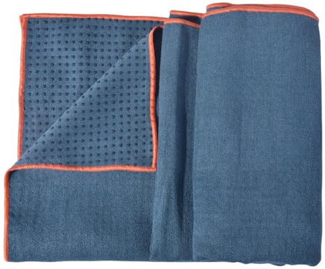 Morbuy Mikrofaser Hot Yoga Handtuch Yoga Mat 183x65cm rutschfest Fitnesstuch Weich Atmungsaktiv Antirutsch Yogatuch Gilt für Fitness Ausbildung (183x65cm,grau Blau)