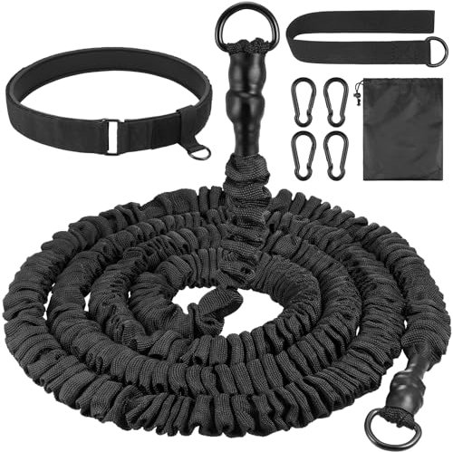 Zocipro Swimming Training Belt, Swim Belt Resistance Belt 2.5-7.5M, Stationary Swimming Tether with Strap and Adjustable Belt for Adults, Kids, Swimming Pool