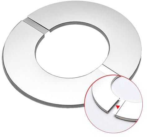 COZERI rosetten für heizkörperrohre 180mm,Ofenrohr Rosette für Innendurchmesser kleiner als 183 mm,Edelstahl Abdeckrosette mit einem Innendurchmesser, schön und robuster Rohrmanschette, Wandring