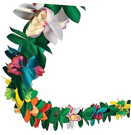 DECHOUS Hawaii-blumengirlande 2 Stück Buntes Papierbanner Für Strandparty-Dekorationen