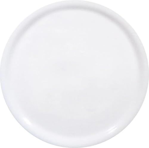 HENDI Assiette à pizza ronde, porcelaine, motif: unicolore, conviennent pour la lave-vaisselle et les fours à micro-ondes, ⌀280 mm, blanc (Lot de 10)