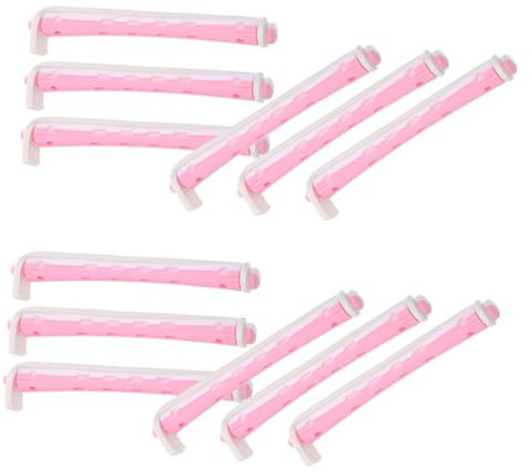 NIYANGLE 24pcs Perm Rods Hair Rollers Plastic Curling Rods for Home and Salon Use Short Hair Styling Women’s Perm Kit
