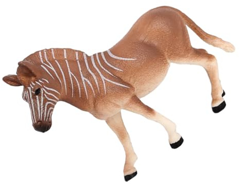 BESPORTBLE Figura Di Zebra in Plastica Realistica Riproduzione Di Animale Simulato Decorazione Da Giardino e Camera Da Letto Statuetta Educativa Leggera e Durevole